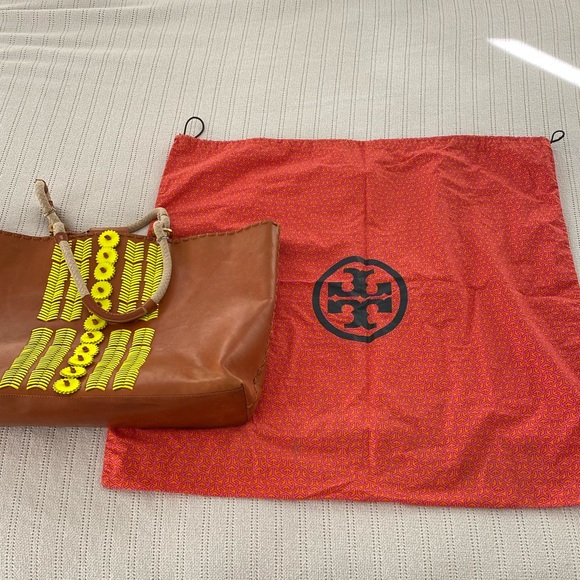 Tory Burch Leather Tote - Picture 9 of 9